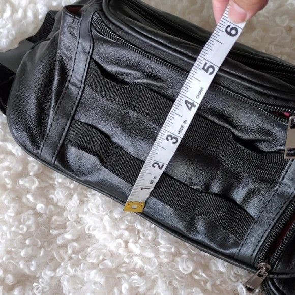 Black Leather Waist Bag - Picture 6 of 10